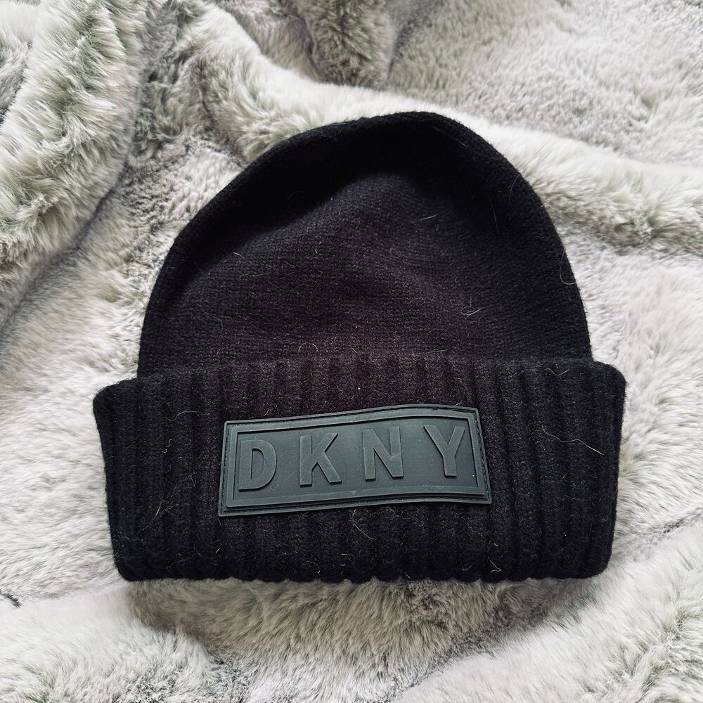 Dkny Logo Patch Rayon Beanie - image 4